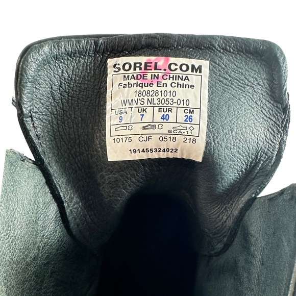 Sorel Margo Lace Boot Chelsea (Black) platform Size US 9 (EU 40) - Picture 9 of 11